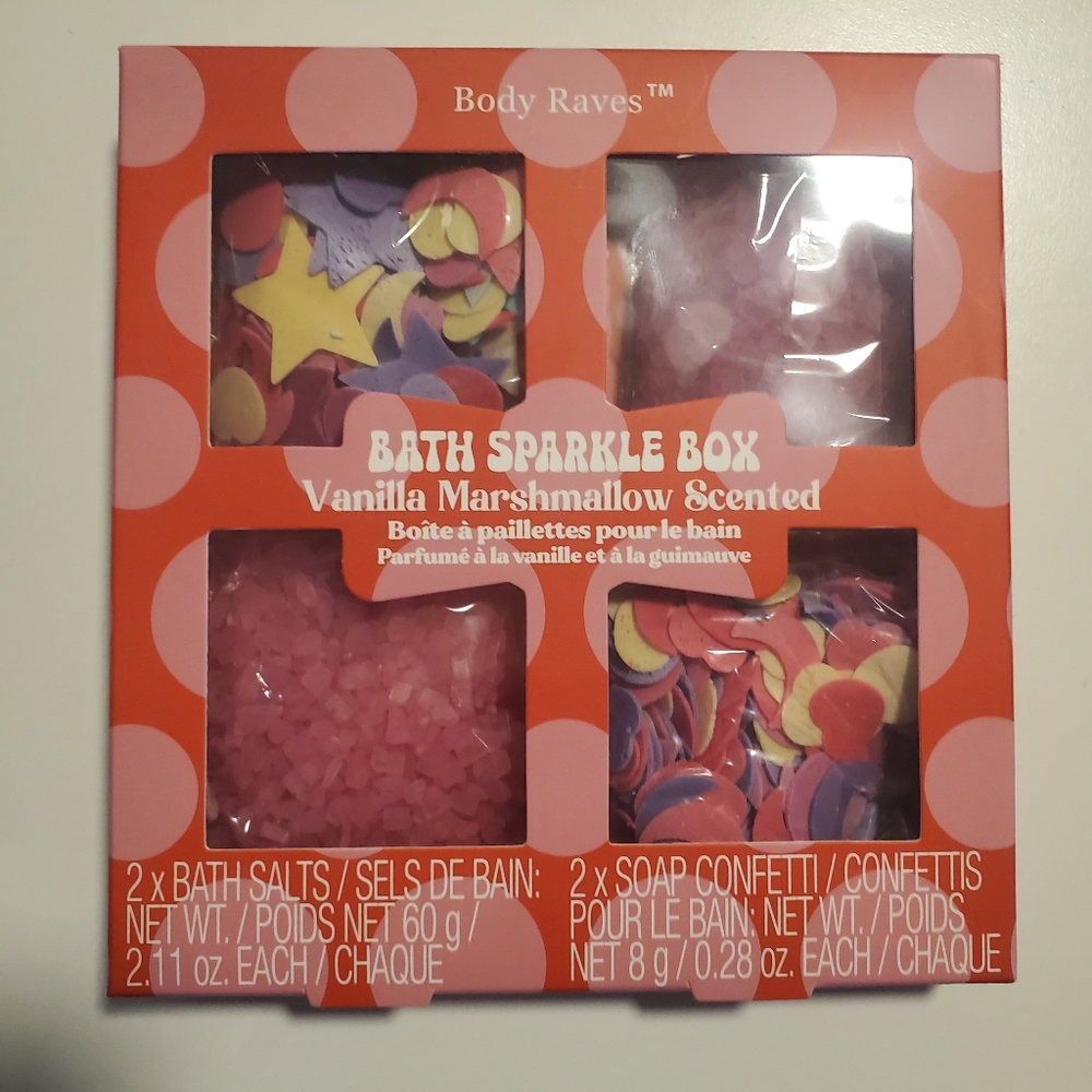 Body Raves Bath Sparkle Box - NWT
